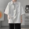 Camiseta de tamanho grande estilo Hong Kong de alta qualidade, estilo coreano