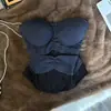 Top cropped de renda listrada para mulheres, novo estilo, top deslumbrante e sexy