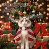 Capa nueva para mascotas de Amazon Navidad transformación creativa de fábrica ropa divertida para gatos de vacaciones venta al por mayor de fábrica