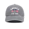 Gorra de Espíritu del 250º Aniversario de la Declaración de Independencia de Estados Unidos, Gorra de Béisbol con Estampado Vintage Lavado, Gorra de Sol para Exteriores