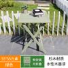 Ft Mesa de Comedor Plegable y Silla de Madera Maciza para Exterior Balcón Puesto Portátil Hogar Sala de Estar Apartamento Pequeño Mesa de Comedor Redonda
