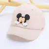 Chapéu infantil, boné de beisebol outono e inverno para menino, design de desenho animado, adequado para bebês de 1 a 3 anos, boné de beisebol fofo para meninas, qualidade de exportação