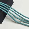 Venta al por mayor de cuentas de turquesa sueltas, productos semiacabados, espaciador, pulsera, collar, turquesa azul, pieza plana, accesorios
