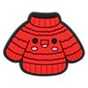 Hebilla de zapato con diseño de flor de Papá Noel para Navidad, de PVC, suave, sin pegamento, decorativa, desmontable, disponible para bricolaje.