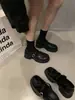 Mocasines Versátiles Retro Franceses de Moda, Zapatos de Mujer para Primavera y Otoño, Estilo Británico, Adecuados para Faldas, Zapatos Mary Jane, Zapatos Pequeños de Cuero