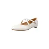 Chica del sur de Francia~Zapatos Mary Jane de piel de oveja con tiras cruzadas que aumentan la altura, zapatos de piel auténtica con puntera redonda y tacón bajo para otoño de 2026