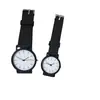 Reloj Juvenil Estilo Ins Minimalista Estilo Coreano Casual Estilo Mori Estudiante de Secundaria Reloj de Pareja Blanco y Negro