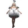 Uniforme de Ángel Oscuro Zombi Traje de Halloween para Damas Europeas y Americanas Disfraz de Actuación de Novia Fantasma de Ángel Malvado