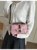 Bolso cuadrado pequeño minimalista 2026 nuevo bolso cruzado transfronterizo para mujer, bolso de hombro de alta gama, bolso de nicho coreano para mujer
