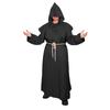 5 Fantasias de Cosplay de Halloween da Sociedade Manmoyu, Roupas de Monge Medieval, Fantasias de Mago, Roupas de Cosplay de Padre, Conjunto Completo
