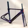 Cuadro de Bicicleta de Carretera Kocevlo Br29 de Fibra de Carbono con Frenos de Disco, Cuadro Aerodinámico de Bicicleta con Cableado Totalmente Interno