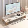 Suporte de altura ajustável para computador, suporte elevatório para tela de monitor, suporte de pescoço de ganso, base de extensão para mesa de estação de trabalho de escritório