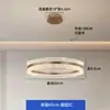 Lámpara Colgante Moderna Minimalista de Tres Cabezas con Hilo de Pescar para Sala de Estar y Mesa de Comedor, Luminaria Circular Inteligente Regulable Ultra-Brillante de Acrílico, Zhongshan