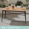 Casual Plástico Madera Balcón Patio al Aire Libre Celebridad de Internet Mercado Nocturno Protección Solar Impermeable Mesa de Bar Exterior Juego de Mesa y Sillas para Tienda de Té con Leche