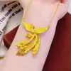 Tienda de Oro Mismo Estilo Collar de Corazón Picado Chapado en Oro Alta Retención de Color Floral Mariposa Moneda de los Cinco Emperadores Collar Venta al por Mayor
