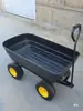 Carretilla de mano de cuatro ruedas remolque plataforma volquete carretilla plegable carretilla de empuje agrícola transportador hogar