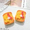 Brinquedo de Comida Simulada Frutas Torrada Acessórios de Resina Cola de Creme DIY Grampo de Cabelo Chaveiro Pingente Materiais de Decoração de Joias