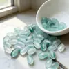 Cor de Jadeíta de Alta Qualidade Contas de Arroz Flutuante de Gelo Contas Soltas Atacado 5mm*8mm Contas Pequenas com Furo para Passar Acessórios para Joias DIY Jade
