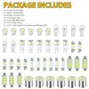 Kit combinado de LED para coche 42 Piezas T10 luz indicadora de posición luz de matrícula luz interior de puerta de doble punta
