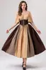 Vestido Medieval Retro Europeu e Americano Novo com Costura em Contraste, Manga Flutuante, Cadarço na Cintura, Saia Ampla, Vestido de Baile