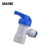 Acessórios para purificador de água 2 pontos 3,2g válvula de esfera para tanque de pressão 2 pontos dente interno para interruptor de tubo de 2 pontos válvula de esfera para tanque de armazenamento de água de 2 pontos