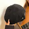 Gorra de ante estilo retro americano para mujer, otoño e invierno, estilo old money, versátil, se puede usar al revés, boina que hace que la cara se vea más pequeña, gorra de pintor