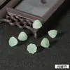 Accesorios DIY de Loto, Pasador de Estilo Antiguo, Joyería Pequeña de Loto de Jade Imitación, Cuentas Sueltas, Cuentas de Vidrio, Accesorios