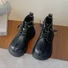 Botas Estilo Martin para Niños 2026 Nuevo Otoño/Invierno Negras Estilo Británico Botines Bajos para Niñas Pequeñas, Botas de Princesa Antideslizantes de Moda