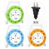 Enchufe de carrete móvil estándar británico estándar europeo con USB carrete transfronterizo cable de extensión exterior carrete de cable de 10M suministro