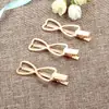 Preservação de Cor Galvanizado Dourado Coroa Orelhas de Coelho Laço Coração Ferro Grampo de Cabelo Garfo Duplo Coração de Pêssego Acessórios de Joalheria DIY Adorno de Cabeça