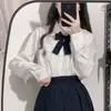 Gravata Borboleta de Cor Sólida para Meninas Uniforme Jk Cabo Pequeno Longo Acessórios de Uniforme Escolar Japonês Fato de Marinheiro Fato de Solteiro Gravata Borboleta da Temporada de Formatura
