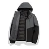 Cortavientos con Forro de Plumas Desmontable y Forro Polar Tres en Uno con Capucha Versátil Bloque de Color para Hombres y Mujeres al Aire Libre Compra Grupal Mayoreo