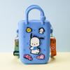 Bolsa de Silicona con Cremallera de Agujeros Bolso de Mano de Verano para la Arena Bolso de Agujeros Colorido Bolso de Playa DIY Bolso de Gelatina