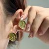 Plato de Incienso para Mosquitos Clip para la Oreja Sin Agujeros en la Oreja Sentido Avanzado Temperamento Simple Aretes de Joker Moda de Lujo Ligero Aretes Indoloros al Mayoreo