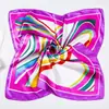 Lenço de Seda Profissional 60cm Feminino Primavera Outono Moda Clássica Versátil Lenço Listrado Comissário de Voo Banco Decoração Profissional Lenço de Pescoço