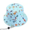 Sombrero de Pescador Estampado para Niños Transfronterizo Sombrero de Cubeta de Doble Capa para Primavera y Otoño para Niños y Niñas Sombrero de Cubeta de Dinosaurio y Coche para Bebé Amazon