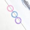 Piezas Geométricas Redondas Círculo Hueco Estampado Acrílico Accesorios DIY Mano Aretes Horquilla Material