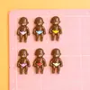 Nuevos Accesorios de Muñeca de Resina Negra DIY Pegamento de Crema Decoración para Funda de Teléfono Colgante de Personaje de Dibujos Animados Venta al por Mayor