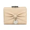Cartera de Moda Japonesa con Lazo para Estudiantes Damas Linda Simple Billetera para Monedas Multifuncional Corta Estudiante Mujeres