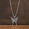Mingcheng Transfronteiriço Novo Sucesso de Vendas Colar com Pingente de Borboleta Cor Personalizada Moda Joia Feminina Colar Joia Presente