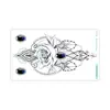 Colección Rui Ka Long: Pegatinas de Tatuaje con Patrón Seductivo para Clavícula y Pecho, Pegatinas de Tatuaje Sexy, Diseño Floral de Larga Duración con un Toque de Lujo