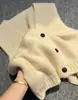 Chaleco cárdigan para mujer, chaleco sin mangas, nuevo estilo primavera y otoño 2026, suéter de punto, top tipo chaleco holgado con cuello en V