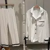 Pijama para Mujer Nuevo 2025 Terciopelo de Isla Casual Cardigan Solapa Dibujos Animados Lindo Se Puede Usar Fuera de Casa Ropa de Casa Traje de Dos Piezas