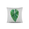 Almohadas Decorativas Personalizadas de Algodón y Lino Estampadas con Temática de Plantas de Alta Venta para Sofá de Sala de Estar, Decoración del Hogar, Siesta y Uso en Automóvil