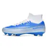 Nuevos zapatos de fútbol de caña alta transfronterizos para el Mundial para adolescentes, tacos largos AG, tacos para césped TF, zapatos de fútbol para entrenamiento y competición al por mayor