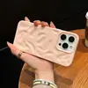 Popular Retro Onda de Agua Color Puro Adecuado para Iphone1615Promax Estéreo Simple Tpu Anti-Caída Estuche Plisado
