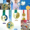 Medalla de Cristal Competición de Maratón Campeón Infantil Medalla de Oro Honor Estudiante Placa Metálica