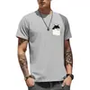 Camiseta de Manga Corta para Hombre Estilo Coreano Moderna Ajustada Cuello Redondo Verano Delgada Estampada Casual Camiseta Tops Talla Grande para Hombres