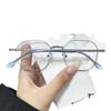 Armazón de Metal Polygonal de Marco Completo para Gafas T8860 Armazones de Gafas Lisos de Moda para Mujeres Miópicas Nuevos Armazones de Gafas Venta al por Mayor