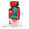 LD002 Boneco de neve feliz de Natal, festa de veado velho, presente de maçã, fita de doces, cordão, saco de papel alumínio
